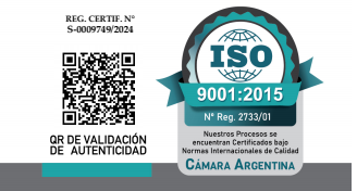 Certificado validado por normas ISO