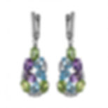 Earring with semi precious stones