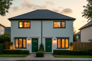 Modern semi-detached residential property development by Inside Property Group