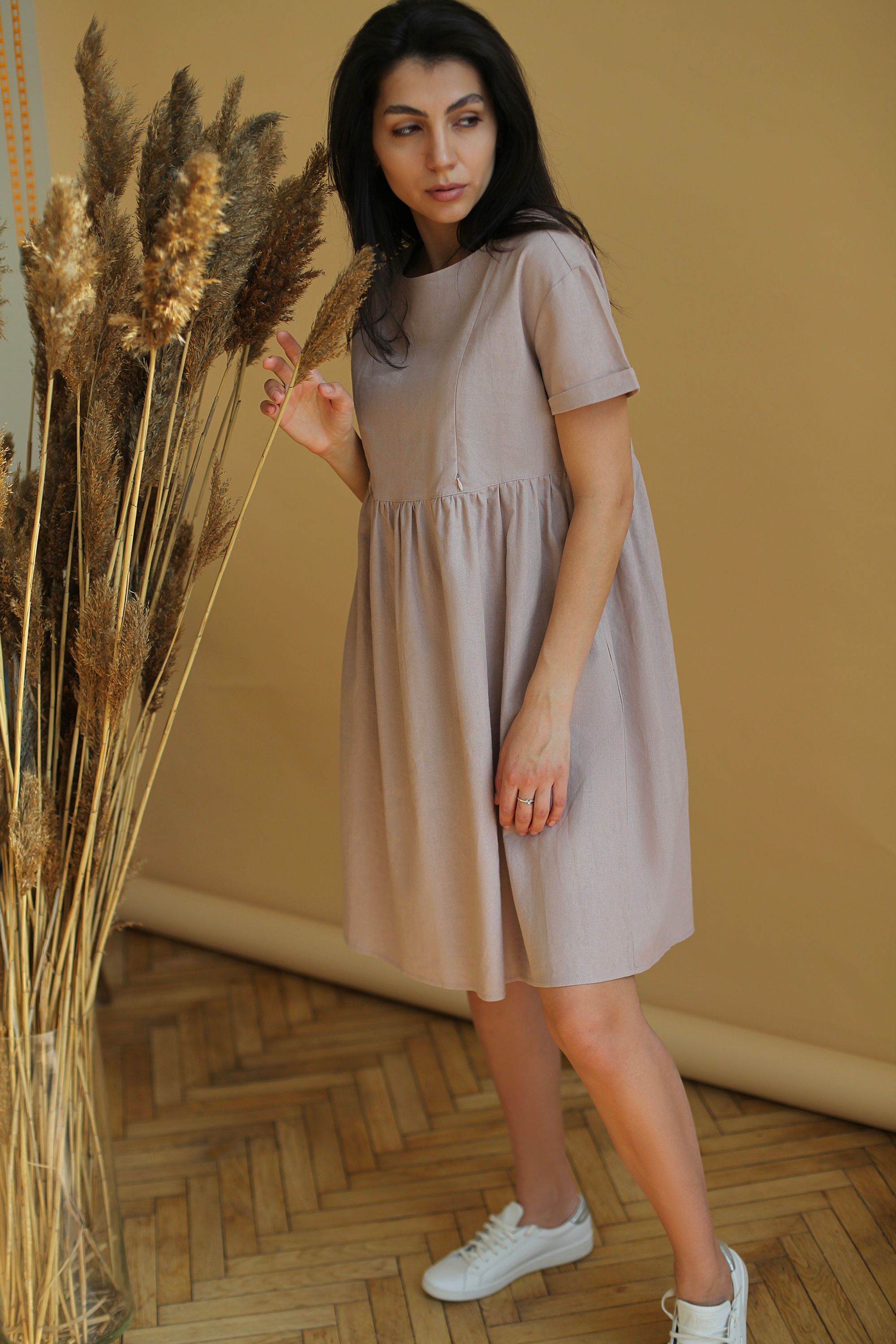 Платье для кормящих мам Linen