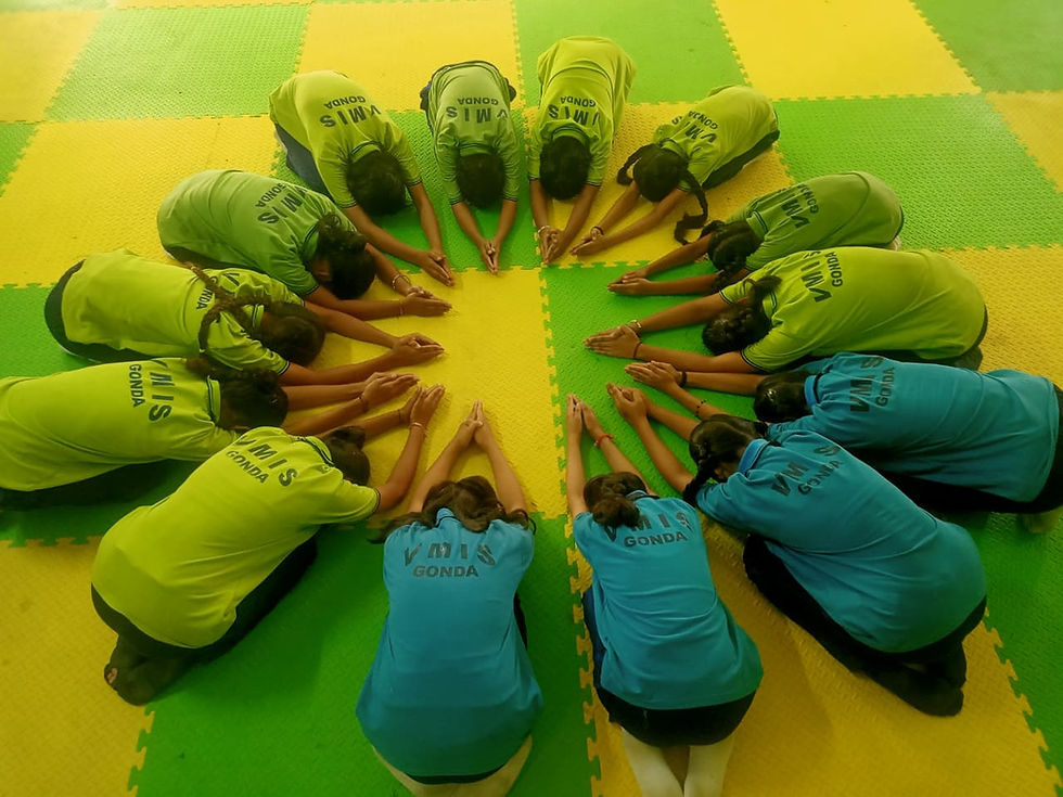 VM International School Students Yoga