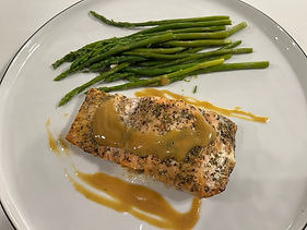 Honey Mustard Salmon with Green Beans