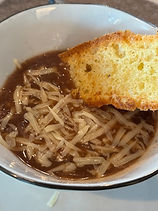 French Onion Soup with Salad
