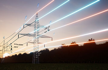 visualization-energy-stream-travelling-through-overhead-electrical-transfer-lines-sunset.j