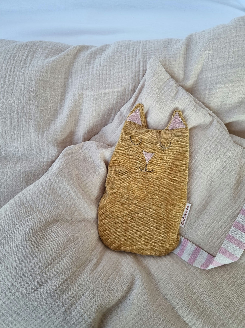 Miniaturebillede: Baby/juniorsengetøj, lys beige
