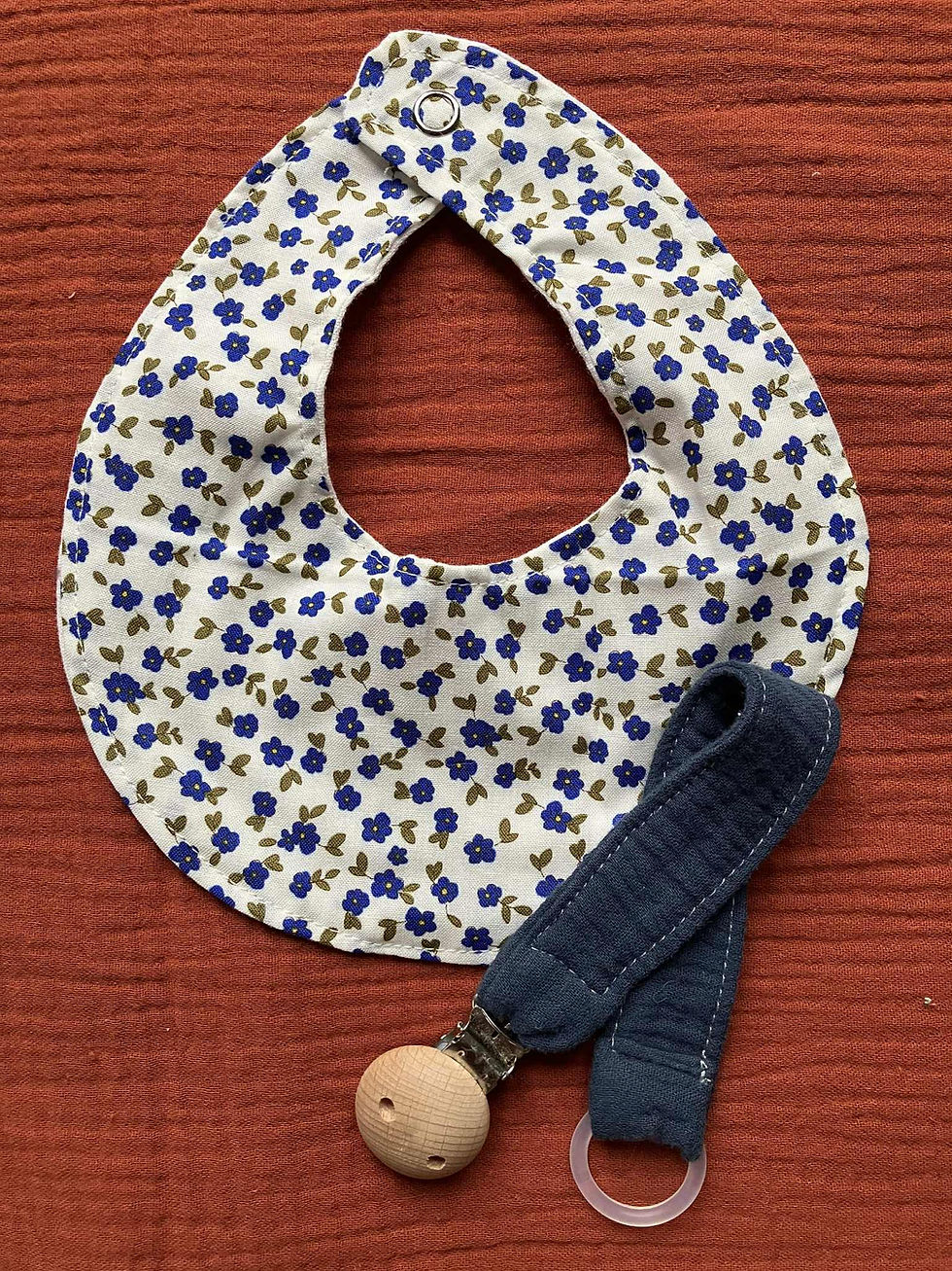 Miniaturebillede: Suttesnor, navy musselin 
