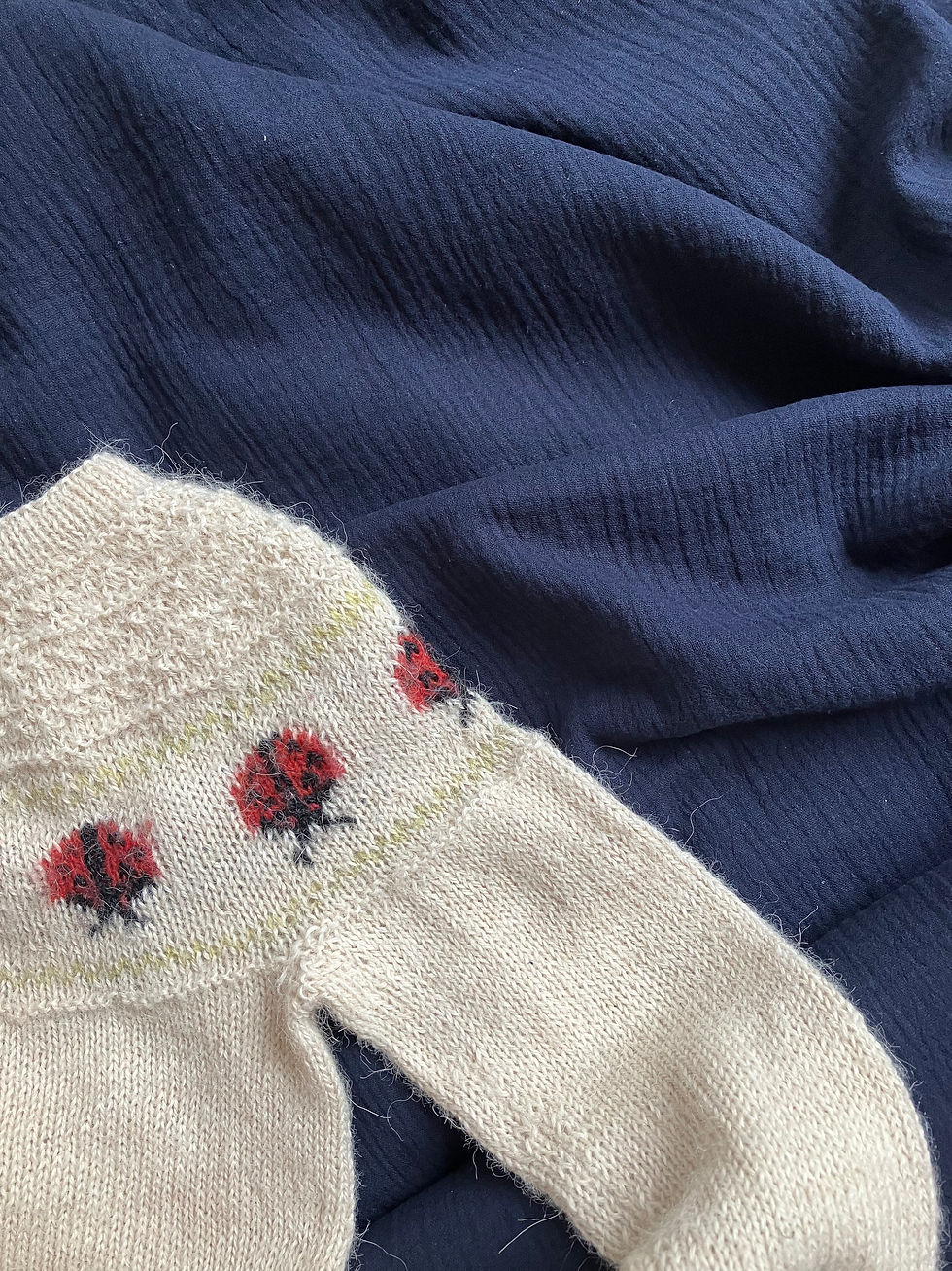 Baby/junior dynebetræk, mørkeblå