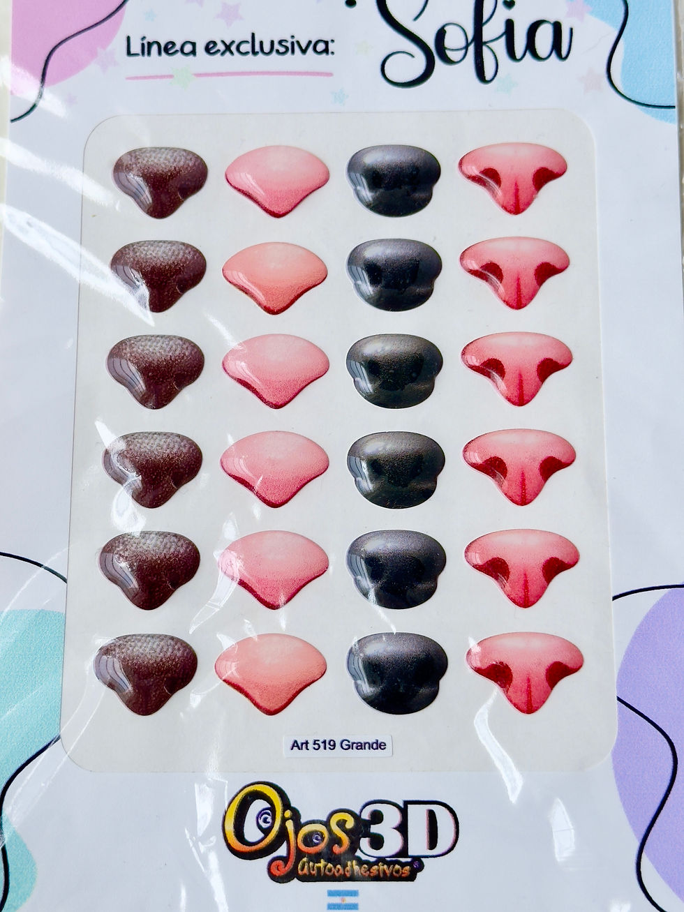 Thumbnail: 3D Sofia resin noses art 519