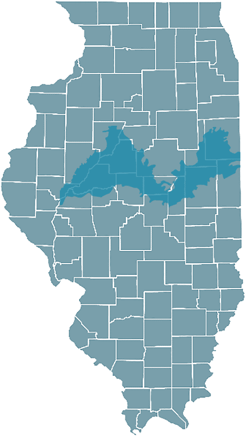 Mahomet Aquifer area map