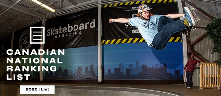 Canadian National Skateboard Ranking