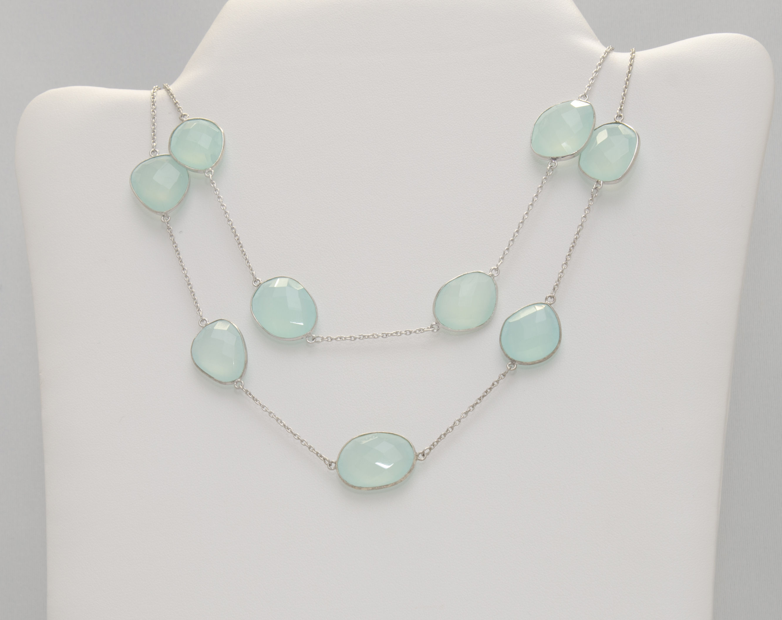 Chalcedony Stone Necklace
