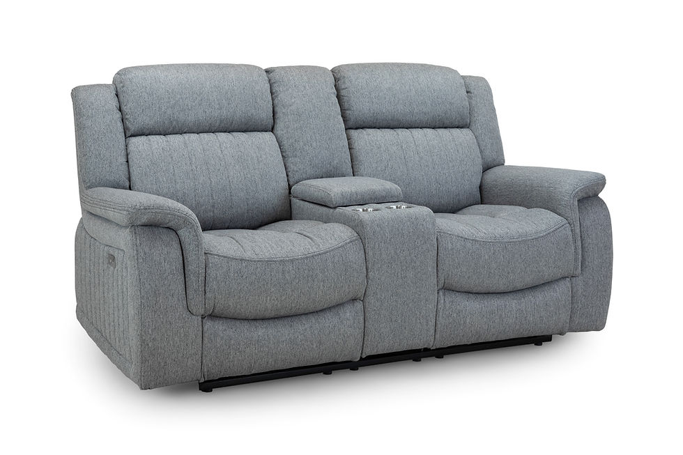Thumbnail: Modern grey recliner 2 seater sofa - Leeds Home Furniture, Armley, Leeds, United Kingdom
