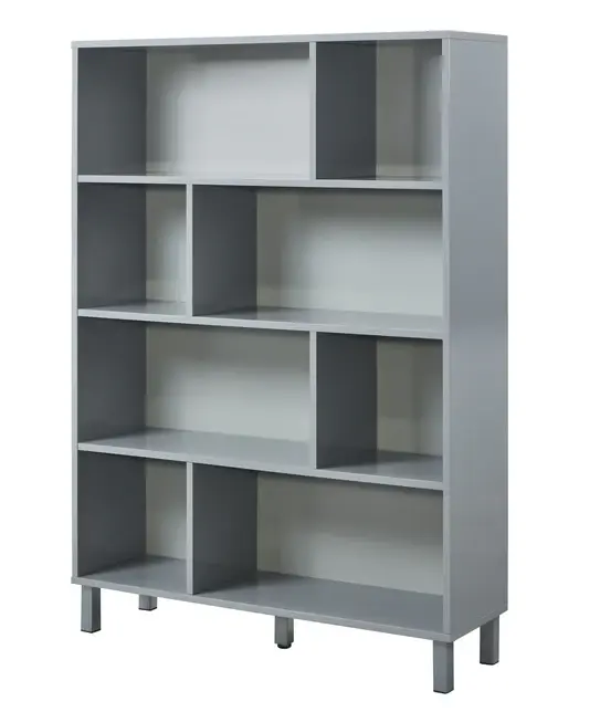 Milan book case, grey matt book case, available in Leeds Home Furniture, bespoke furniture store Armley, Leeds,West Yorkshire