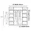 Thumbnail: Round mirror sliding wardrobe white, black, grey, modern luxurious affordable available in Leeds, furniture store Armley
