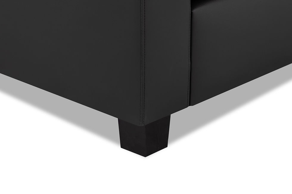 Thumbnail: Detailed image of our black sofa - Leeds Home Furniture, Armley, Leeds, United Kingdom.