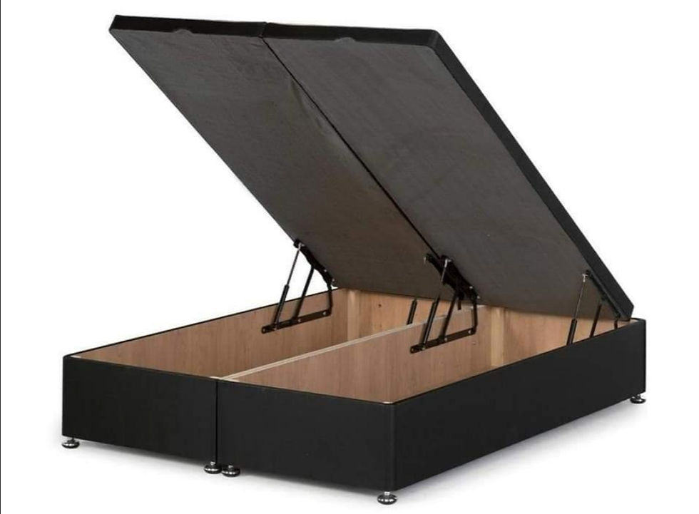 Thumbnail: Panel ottoman storage bed fabric bed affordable modern bed available in bed store in Armley, Leeds