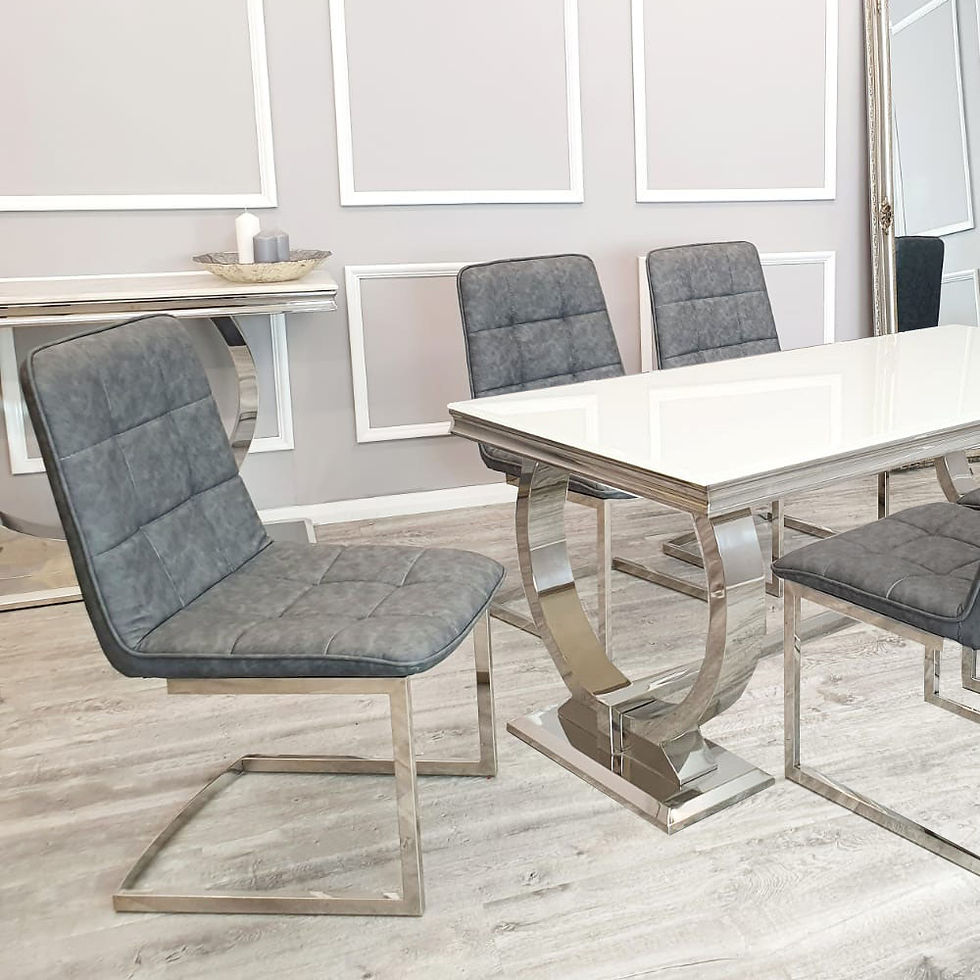 Thumbnail: Elegant chair with a stylish design, available at Leeds Home Furniture, Armley, LS12 2ND, Leeds. Delivering all over the UK.