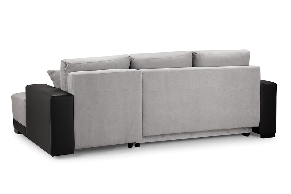 Thumbnail: Convertible sofa bed with comfortable cushions available from Leeds Home Furniture, Armley, Leeds, LS12 2ND, United Kingdom.