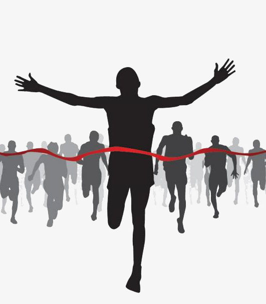 silhouette-of-athletes-crossing-the-fini