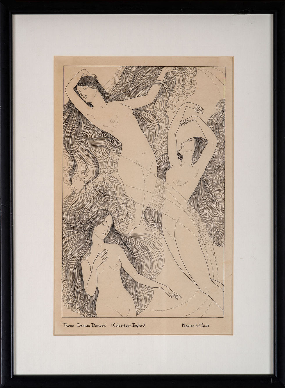 Indexkép: Marion W. Scott: Three dream dancers (25x16,5)