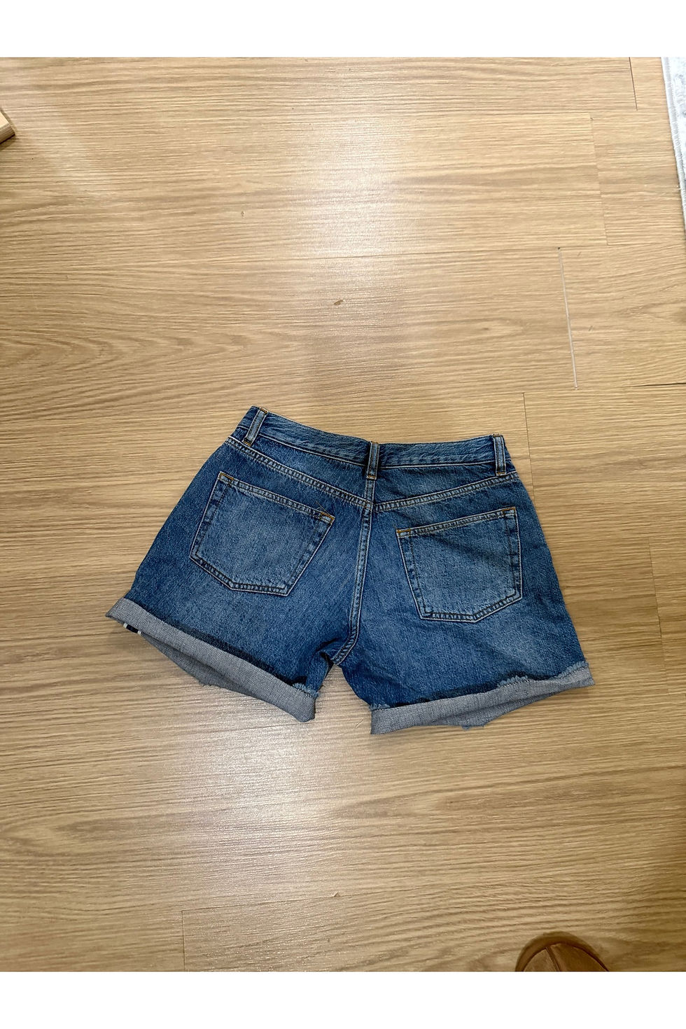 Küçük resim: Kadın Kısa Şort Japanese Selvedge Denim