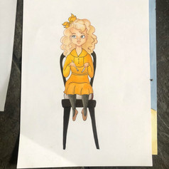 Katya from Thanksgiving Illustration