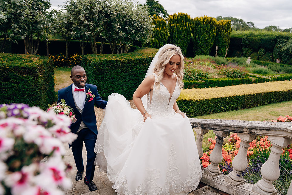 Local photographer scouting wedding venue outdoors