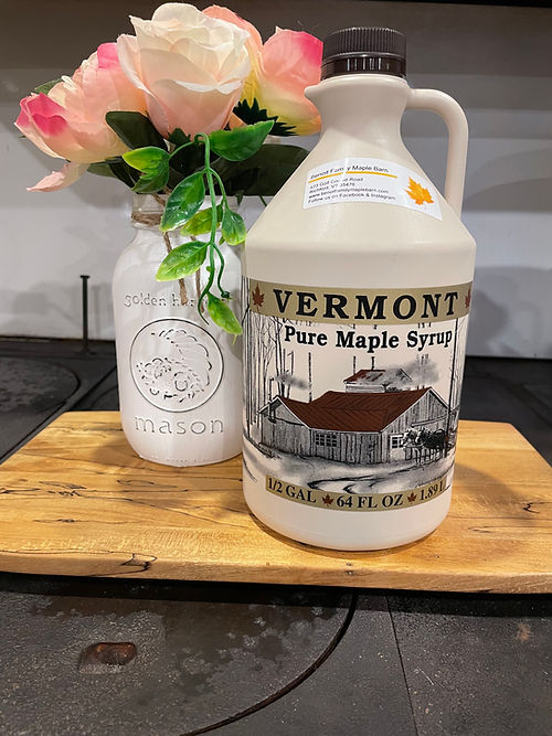 Pure VT Wood - Fired VT Maple Syrup Half Gallon