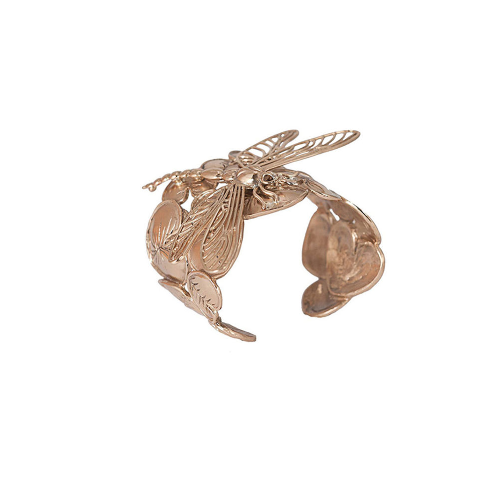 Giant dragonfly bronze cuff bracelet G.P