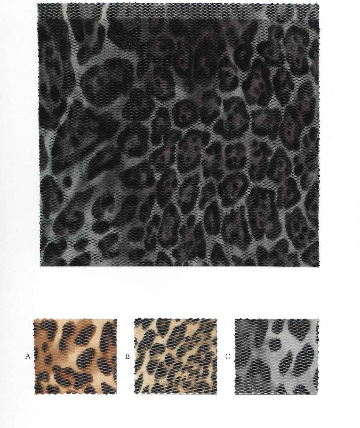 Natural Stretch, Animal Printed Power Net Tulle (NF20220164 (D#117)
