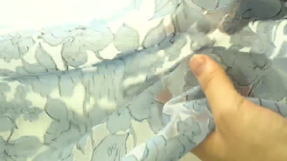 Thumbnail: Floral Printed, Burn-Out (Devoré) (NF20220200 (D#74)