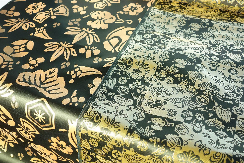 Thumbnail: TREASURE SILK BROCADE WITH AUSPICIOUS OMEN MOTIFS