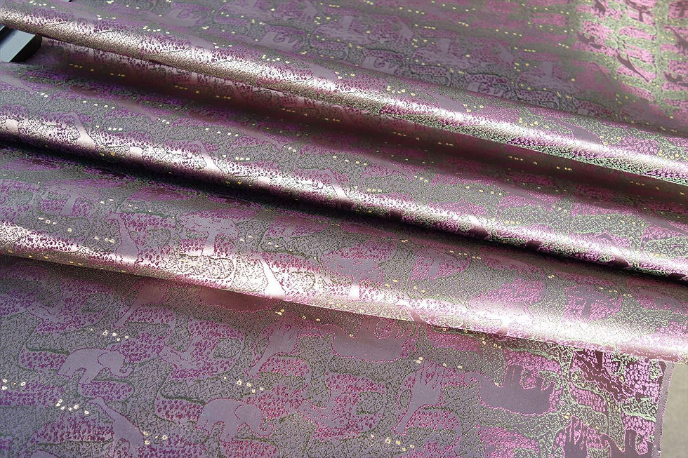 Thumbnail: SILK BROCADE WITH AFRICAN MOTIFS