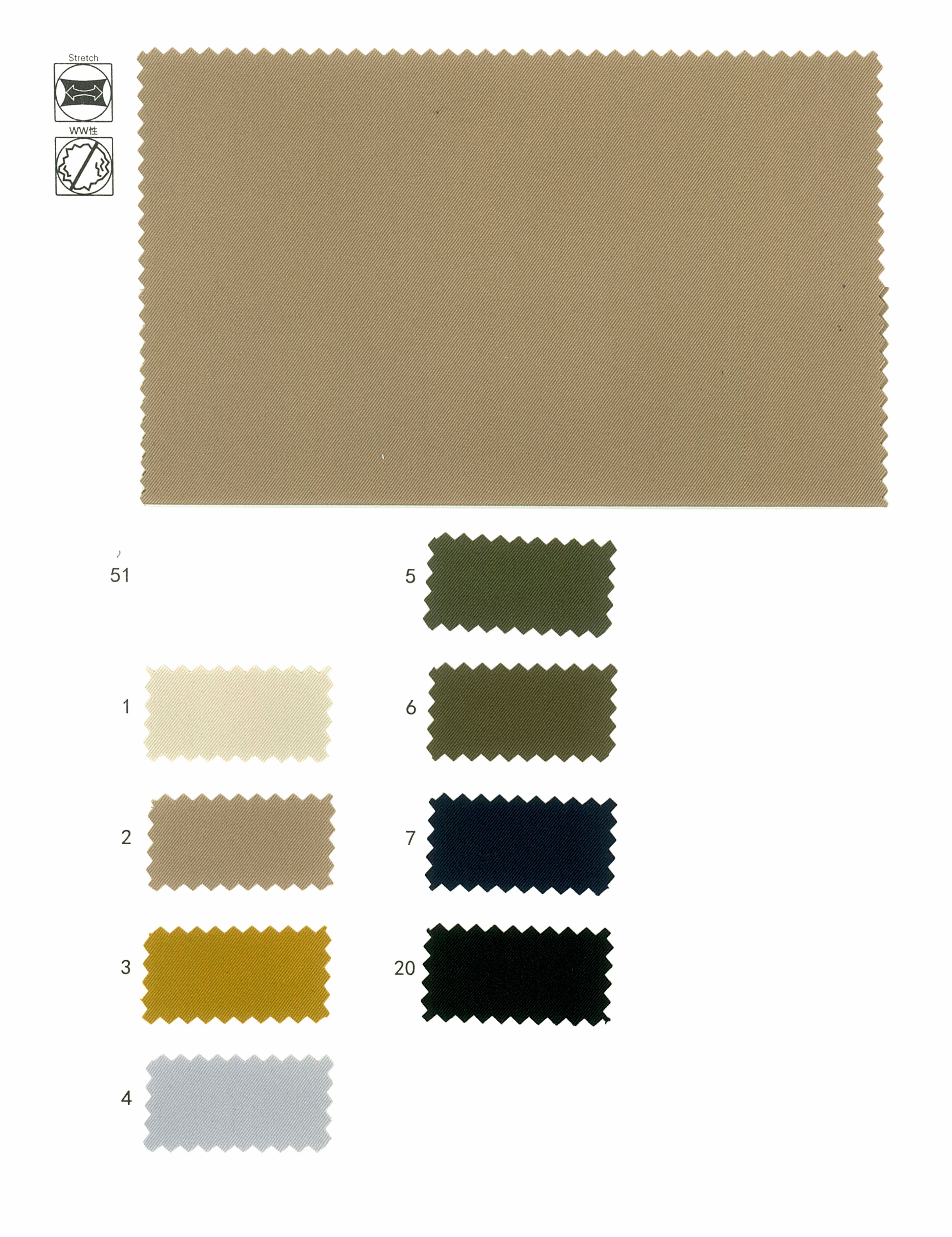 Wrinkle Resistant, Natural Stretch, Cotton-Like, Taslan Twill (NFSW20200399)