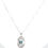 Thumbnail: Unique Blue and White Natural Diamond Pendant Necklace