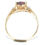 Thumbnail: garnet and diamond gold ring