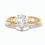 Thumbnail: Aquamarine and Diamond Gold Ring