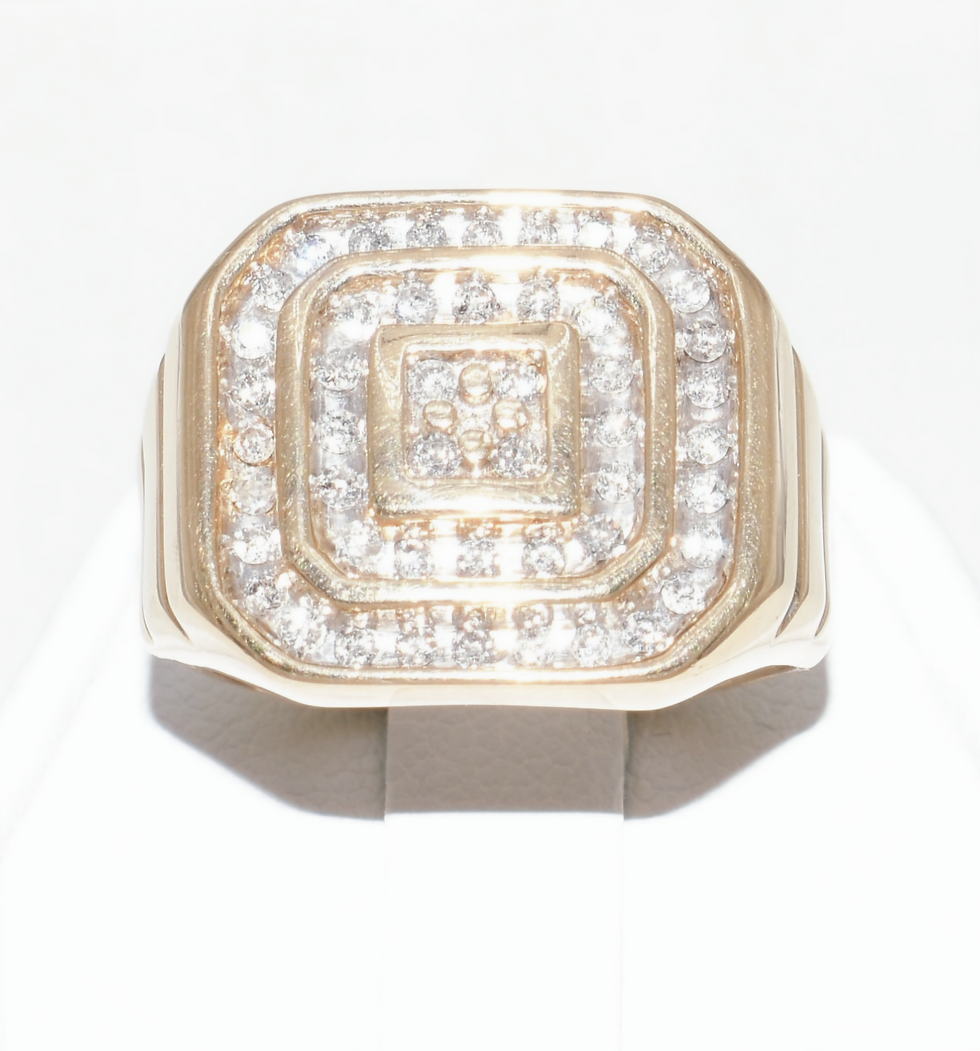 Masculine Designer Diamond Ring