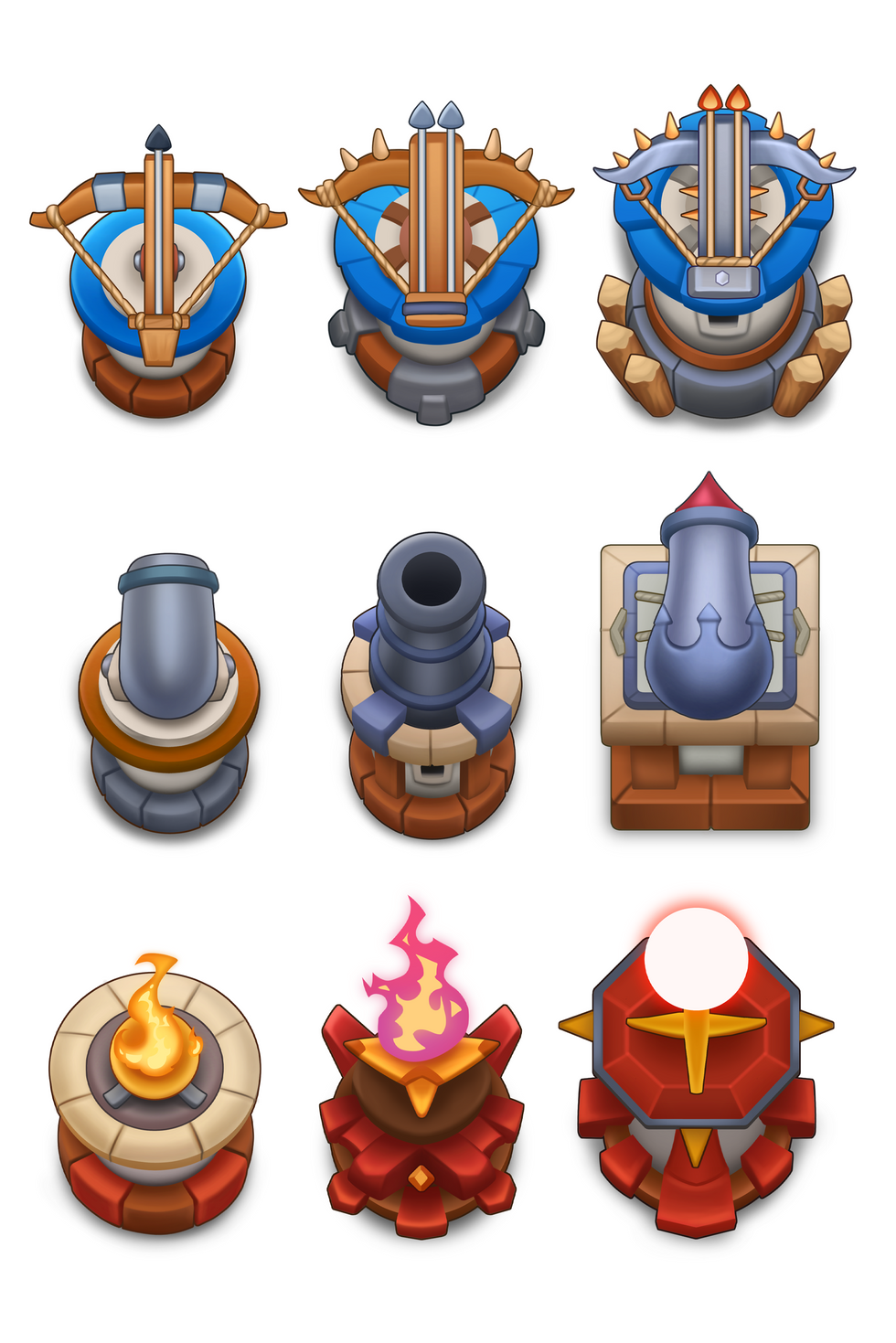 Tower Defense weapons