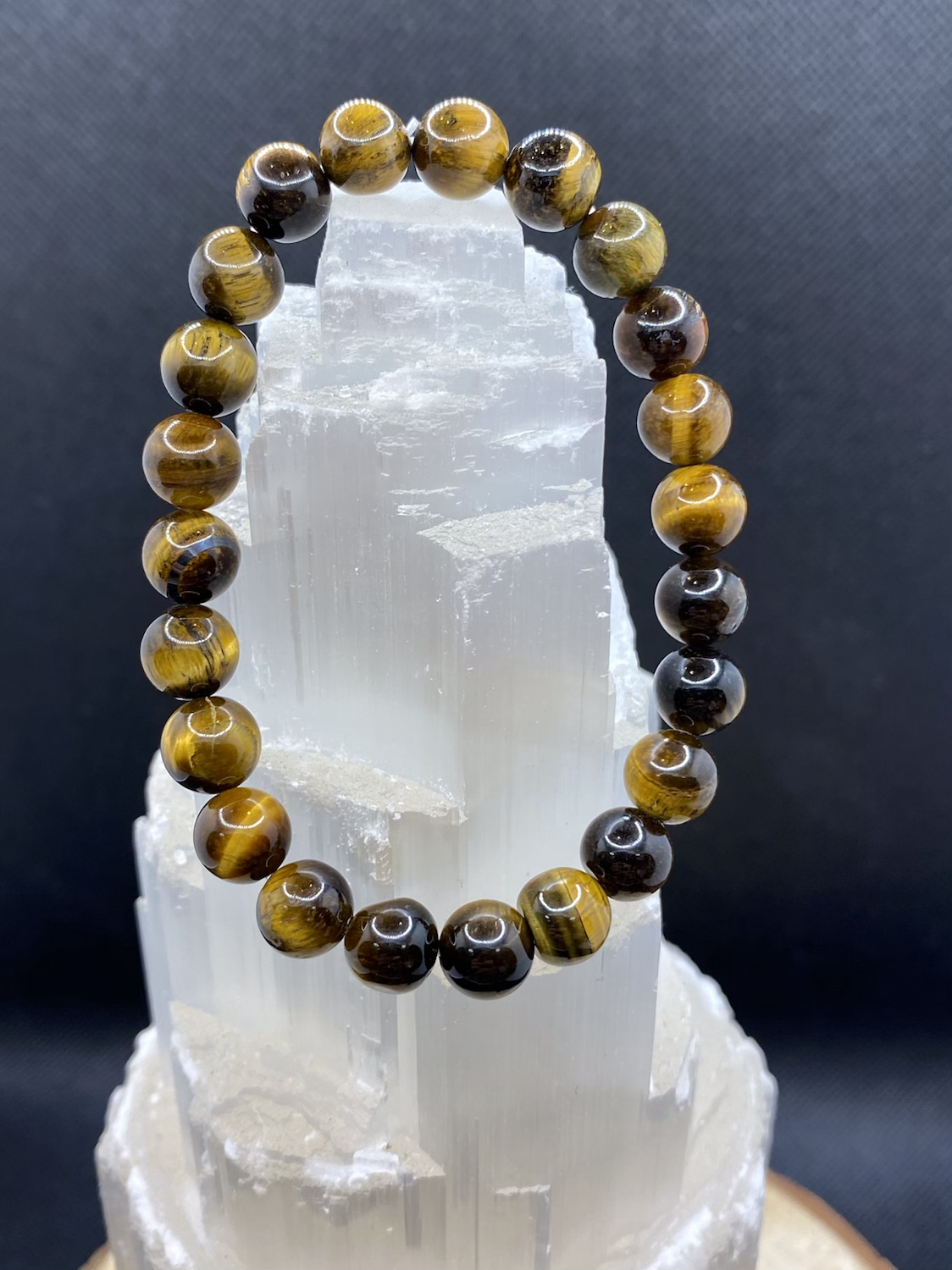 Bracelet œil de tigre 8mm