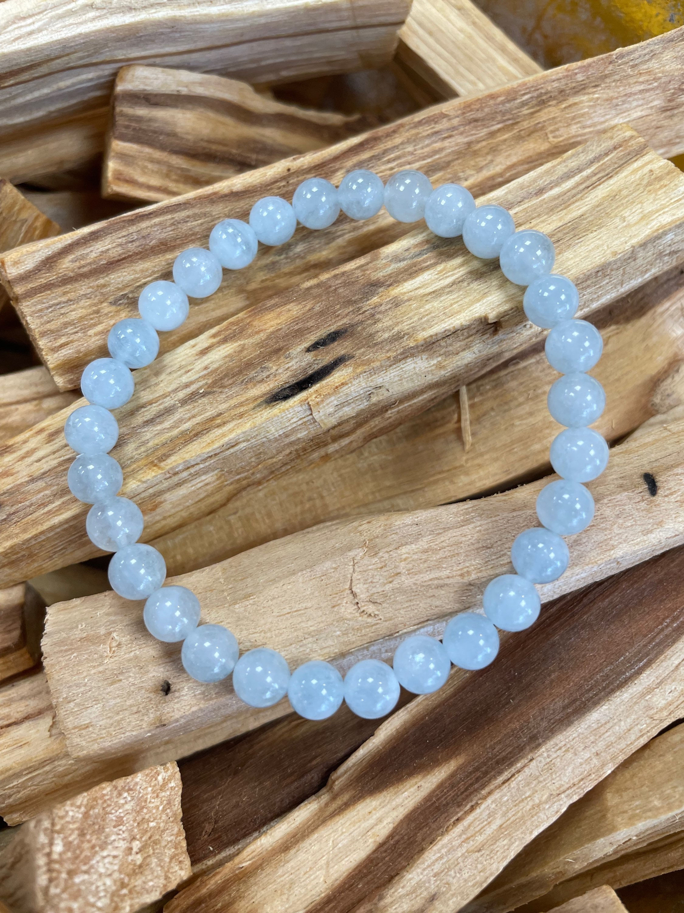Bracelet 6mm Aigue Marine