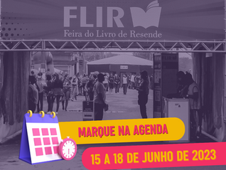 A 9ª Feira do Livro de Resende será realizada em junho de 2023