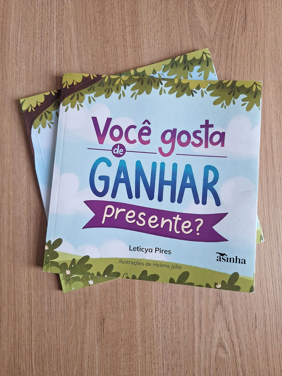 Contação da história Você  gosta de ganhar  presente?  com a autora Leticya Pires