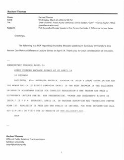 PSA One Person Can Make A Difference