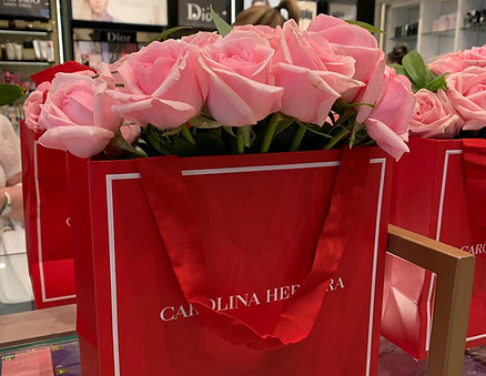 Arranjo de flores rosa