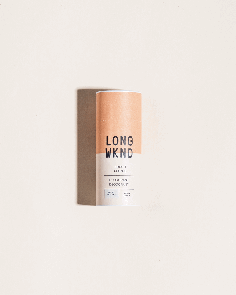 Commercial photography for deodorant, shampoo, and conditioner brand Long Wknd