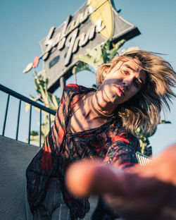 Fashion photoshoot in Los Angeles during golden hour