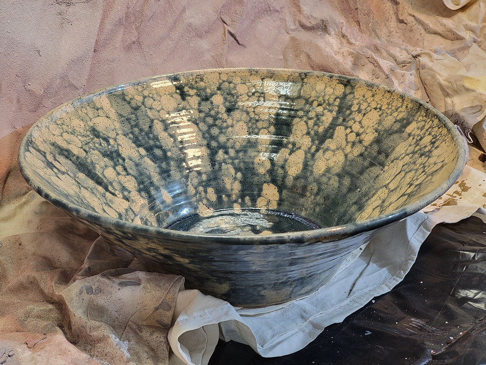 Thumbnail: LG Blue Bubble Glazed Fruit Bowl