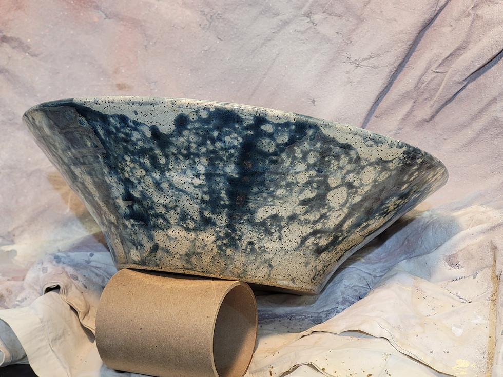 Thumbnail: LG Blue Bubble Glazed Fruit Bowl