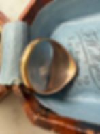 Thumbnail: Vintage 9ct Rosey Gold Signet Ring (UK N)